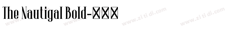 The Nautigal Bold字体转换